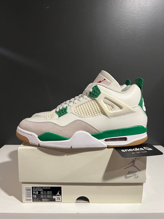 USED Nike SB x Air Jordan 4 Retro SP Pine Green DR5415-103 SIZE 11.5M OG ALL JY25-279