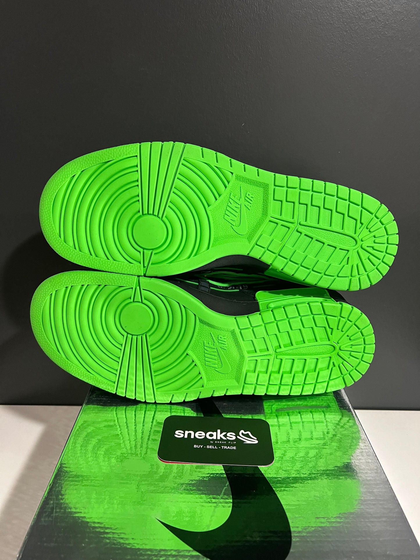NEW Off-White x Air Rubber Dunk Green Strike CU6015-001 SIZE 11.5M OG ALL AG25-131