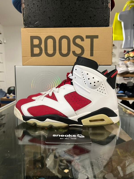 USED SIZE 9.5M Jordan 6 Retro Carmine (2014) - USED NO BOX