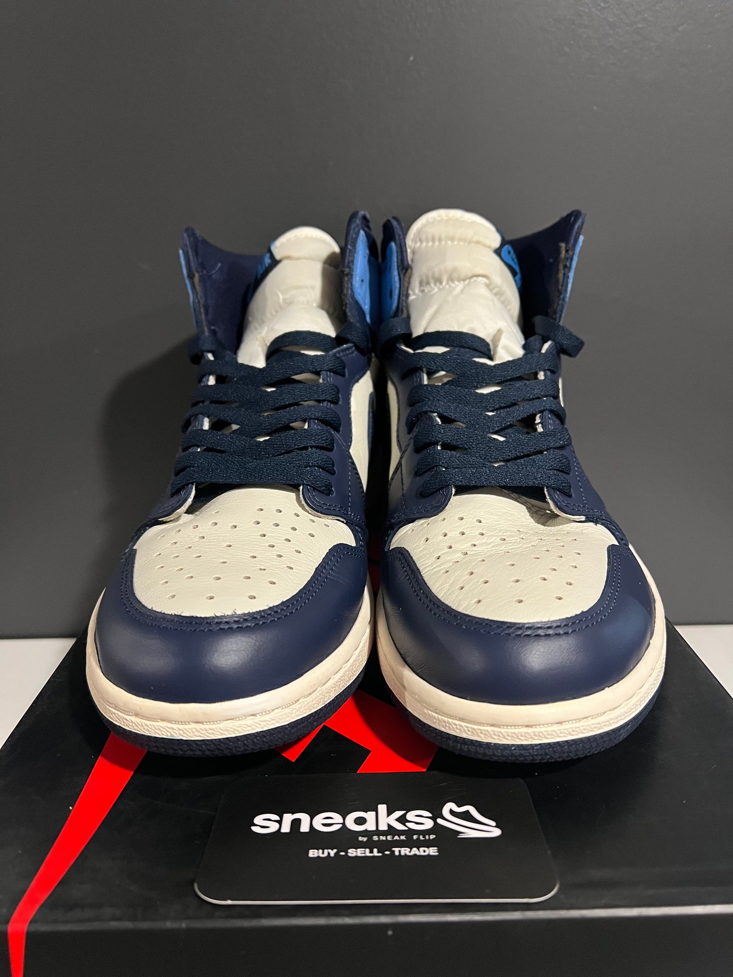 USED Air Jordan 1 Retro High OG Obsidian 555088-140 SIZE 11.5M OG ALL SP25-091