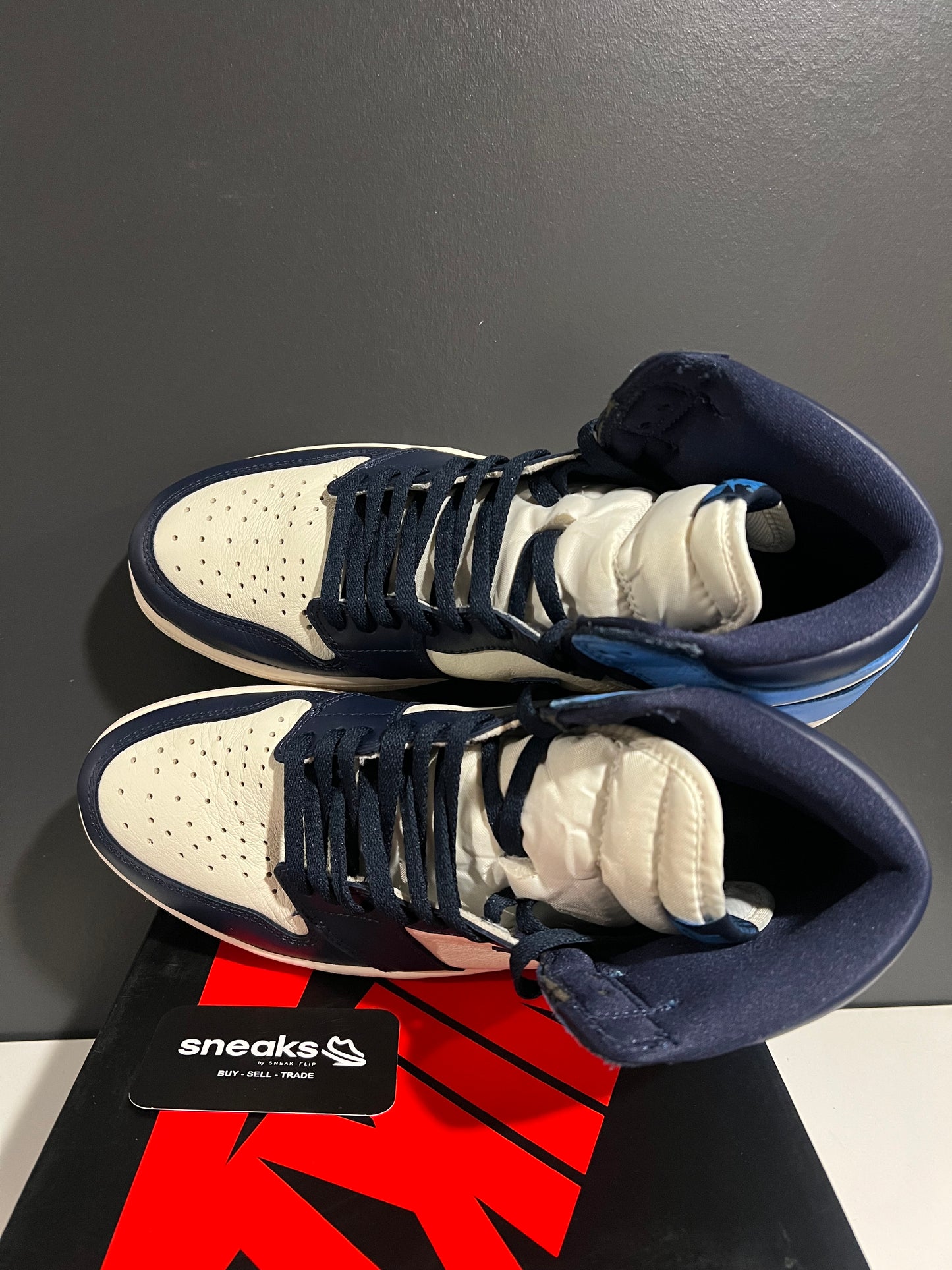 USED Air Jordan 1 Retro High OG Obsidian 555088-140 SIZE 11.5M OG ALL SP25-091