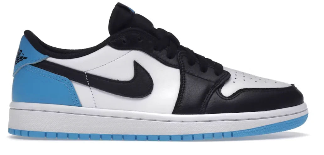 Jordan 1 Retro Low OG Black Dark Powder Blue (Women's)