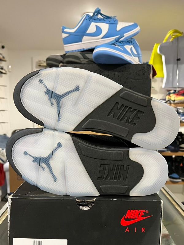 USED SIZE 9M Air Jordan 5 Retro OG Black Metallic Reimagined - Used