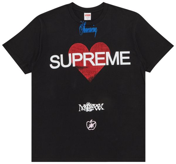 NEW Supreme Announcing Tee Black SS25T40 BLACK