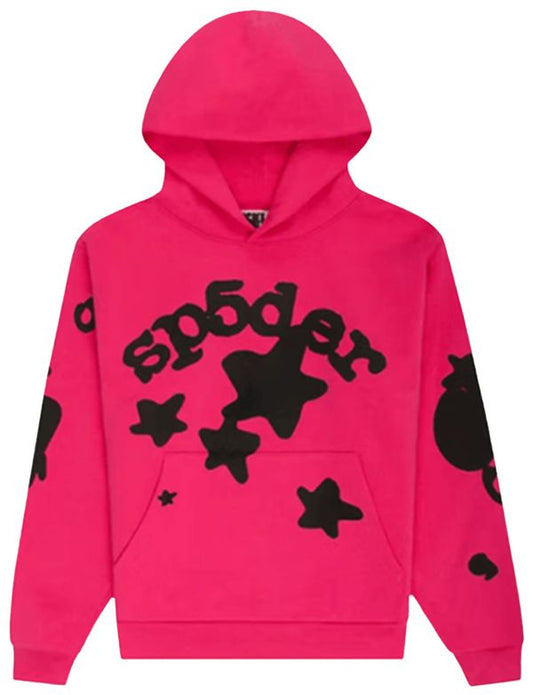 NEW Sp5der Beluga Hoodie Pink FW24