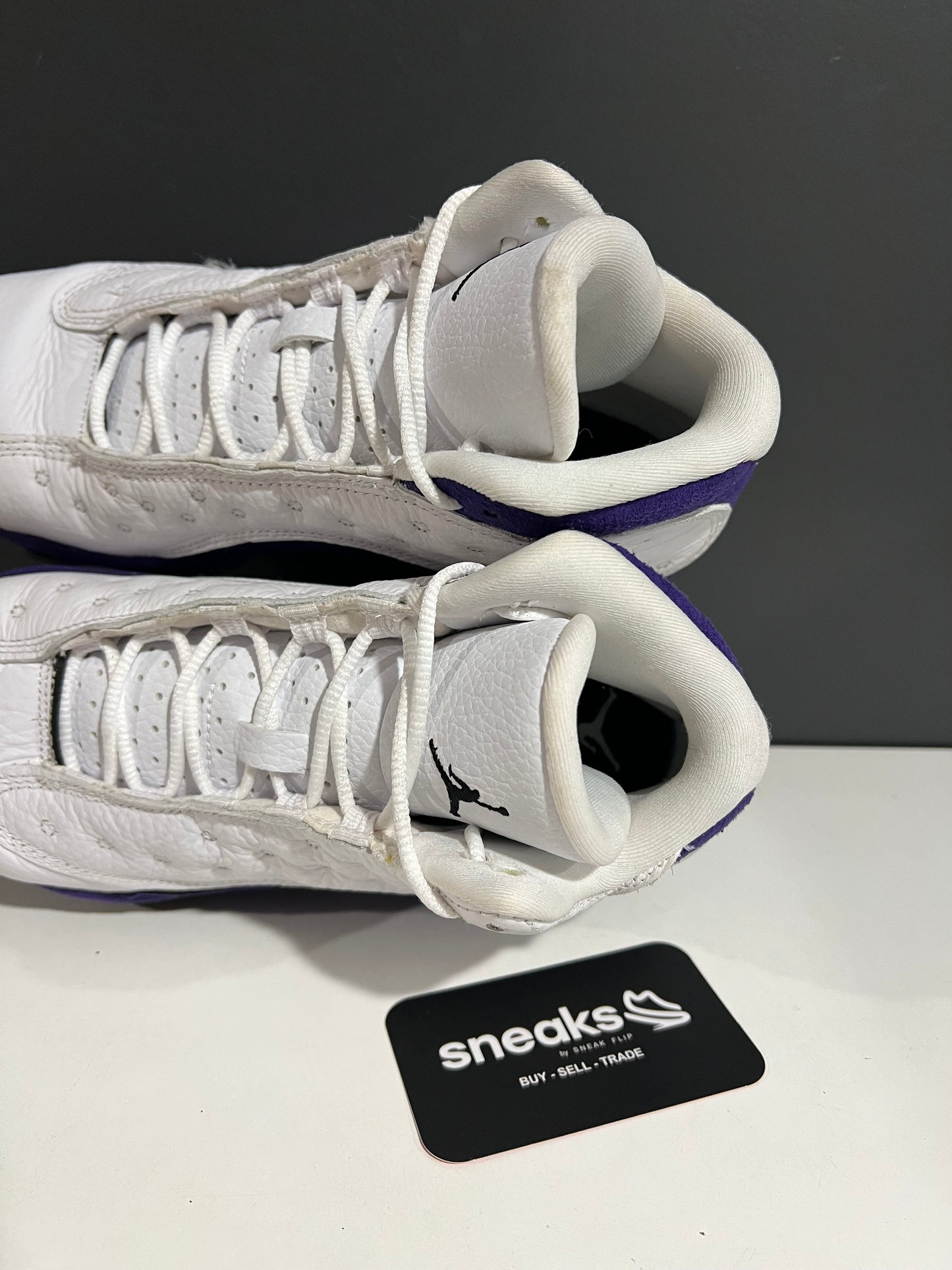 USED Air Jordan 13 Retro GS Lakers 884129-105 SIZE 5.5Y NO BOX JY25-308