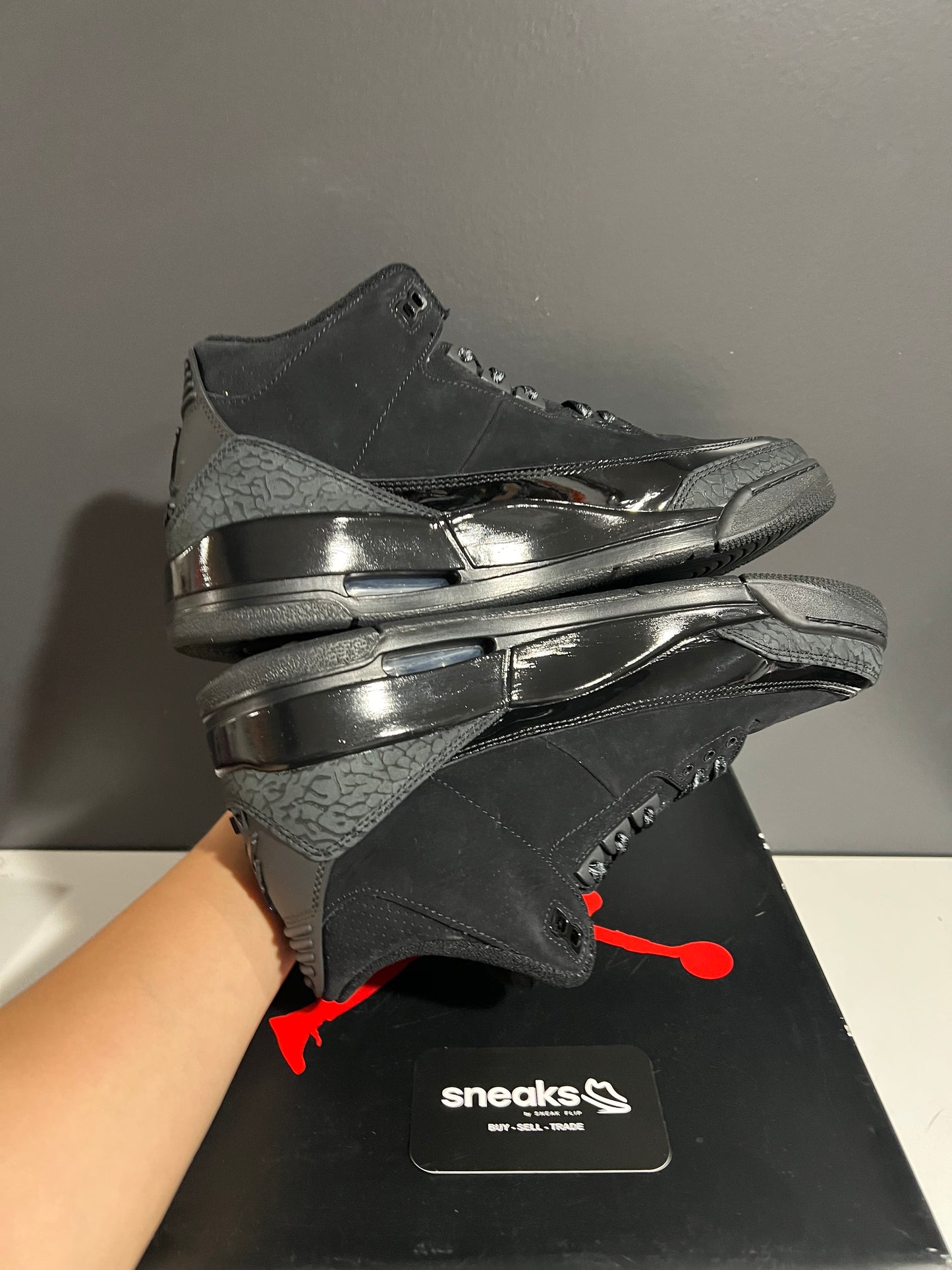 USED Air Jordan 3 Retro Black Cat 2025 CT8532-001 SIZE 10.5M OG ALL JY25-280