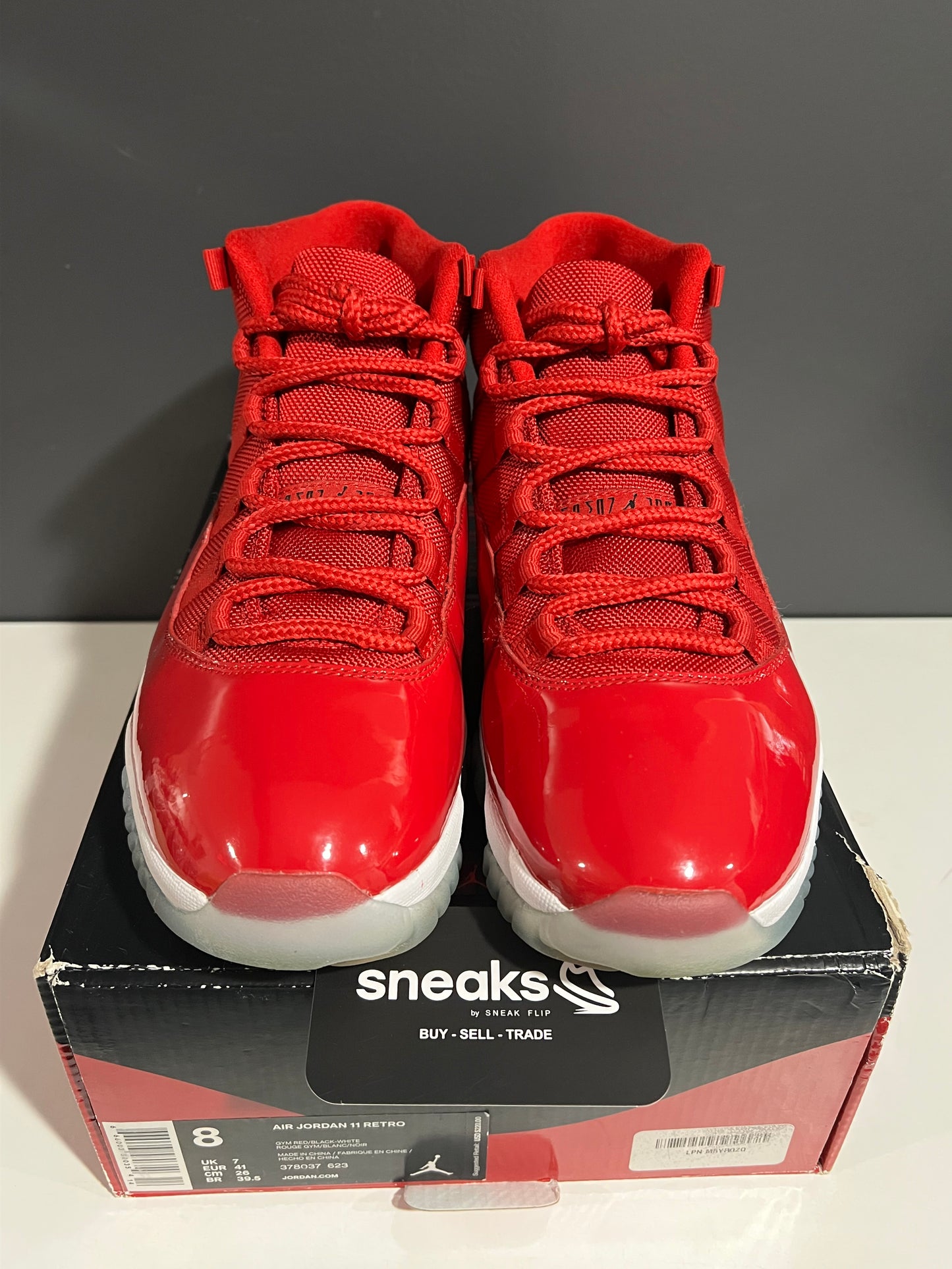 USED Air Jordan 11 Retro Win Like '96 378037-623 SIZE 8M OG ALL AG25-228