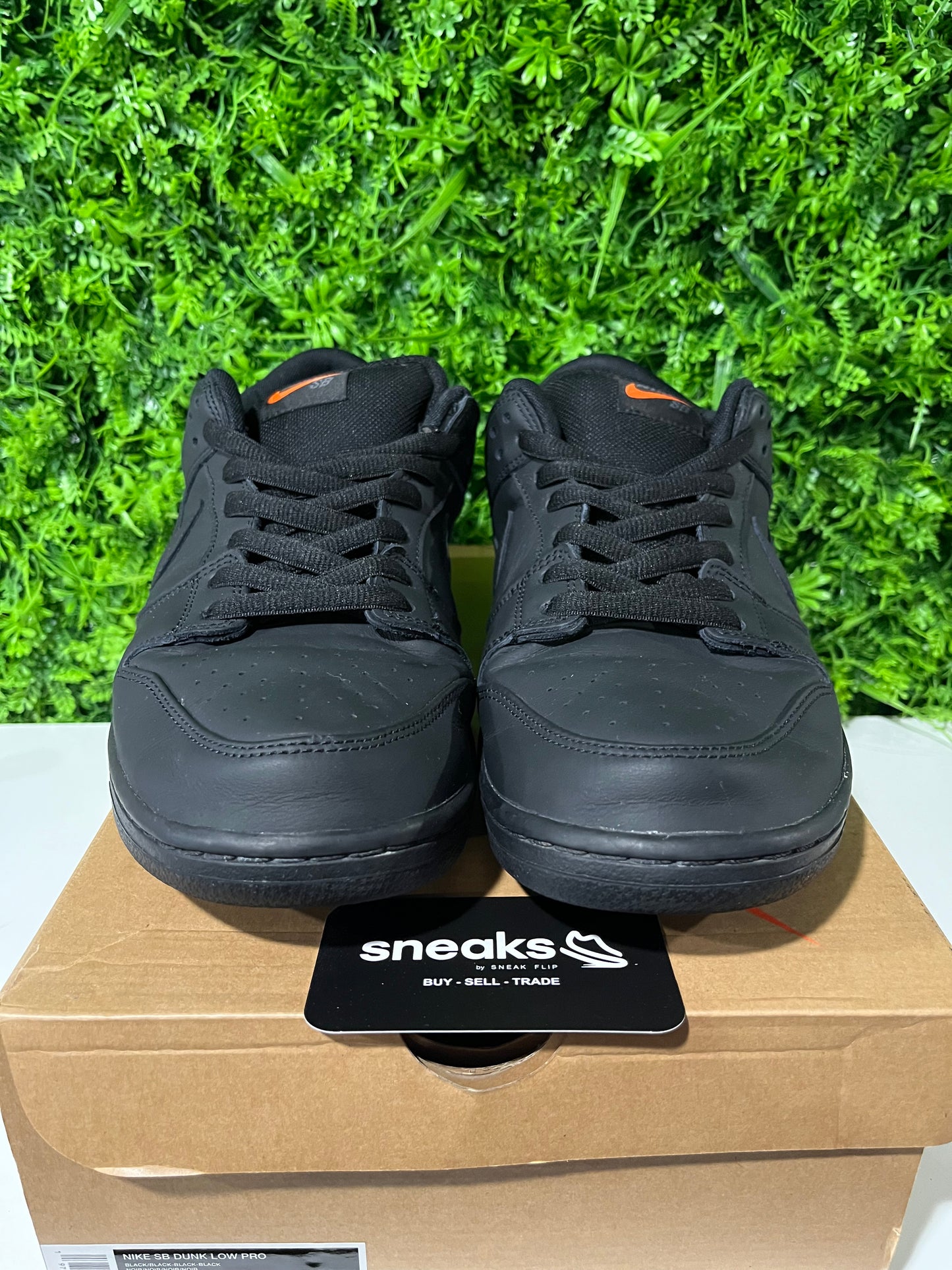 USED Dunk Low Pro SB Triple Black FJ1674-001 SIZE 14M OG ALL