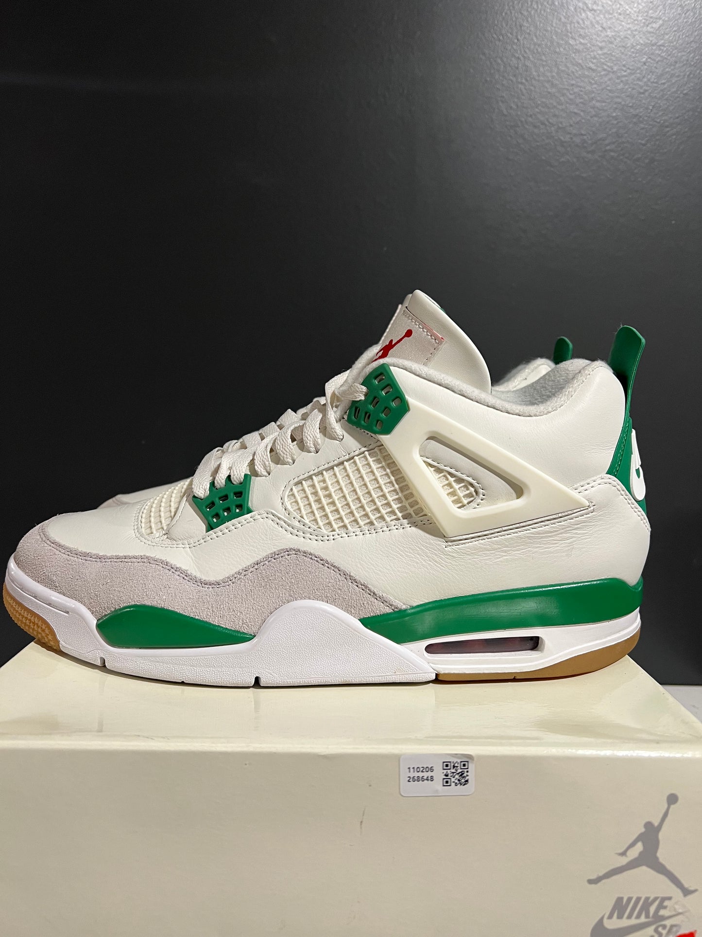 USED Nike SB x Air Jordan 4 Retro SP Pine Green DR5415-103 SIZE 12M OG ALL