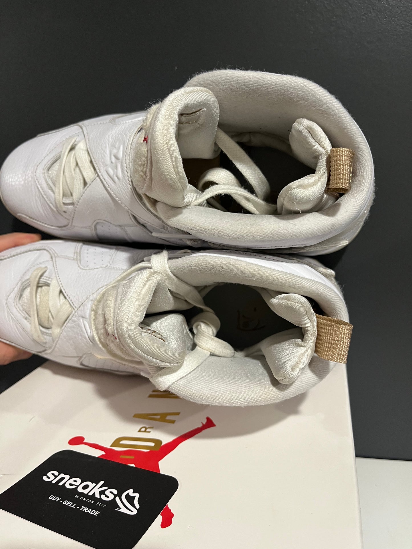 USED OVO x Air Jordan 8 Retro White AA1239-135 SIZE 10.5M OG ALL SP25-137