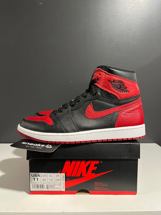 USED Air Jordan 1 Retro High OG Banned 2016 555088-001 SIZE 11M OG ALL AG25-337