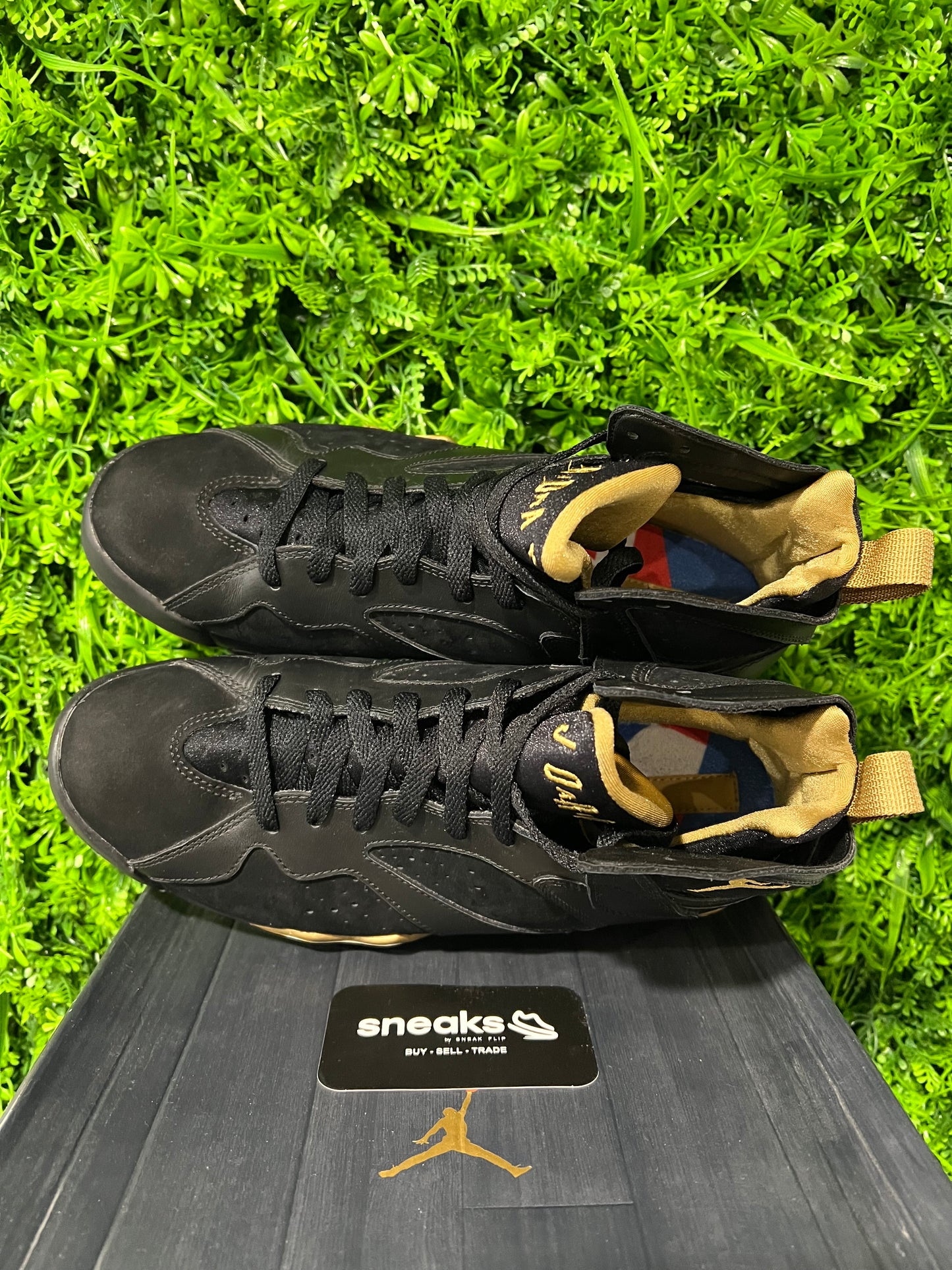 USED Air Jordan 7/6 Retro Golden Moments Pack 535357-935 SIZE 8M OG ALL