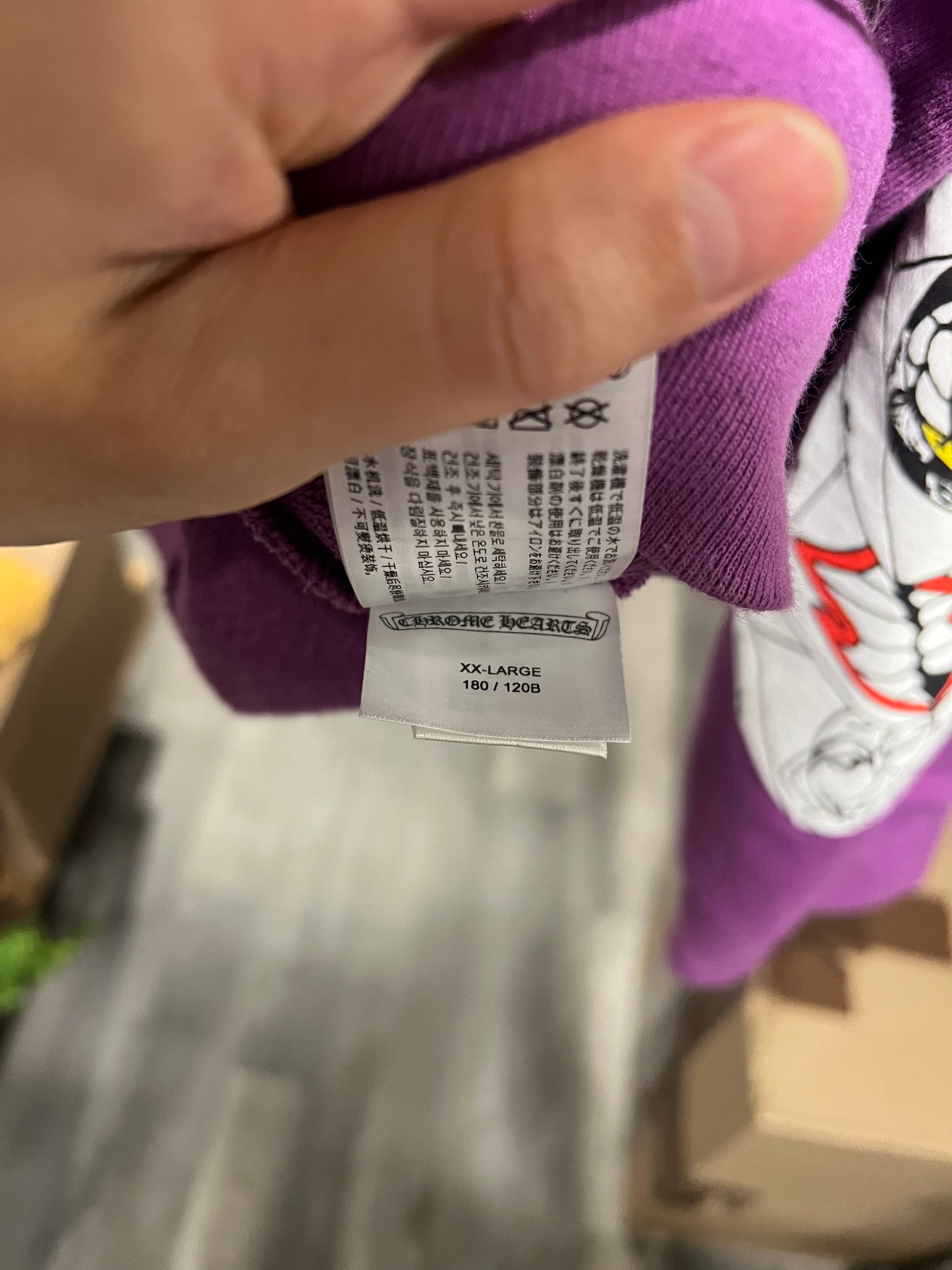 USED Chrome Hearts Matty Boy Thats That Crewneck Sweatshirt Purple