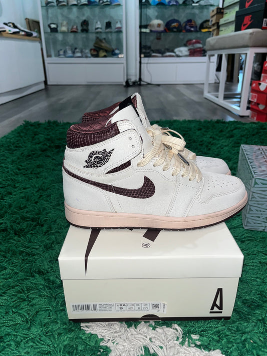 A Ma Maniére x Air Jordan 1 High OG Airness DO7097-100 USED SIZE 10.5W/9M