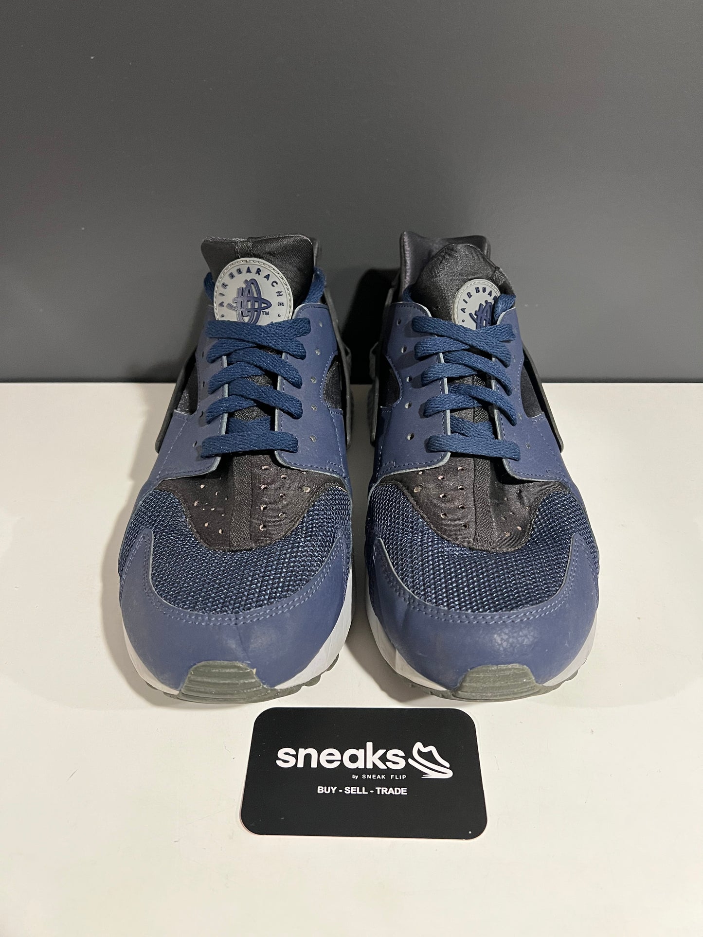 USED Air Huarache Midnight Navy 318429-409 SIZE 11M NO BOX AG25-105