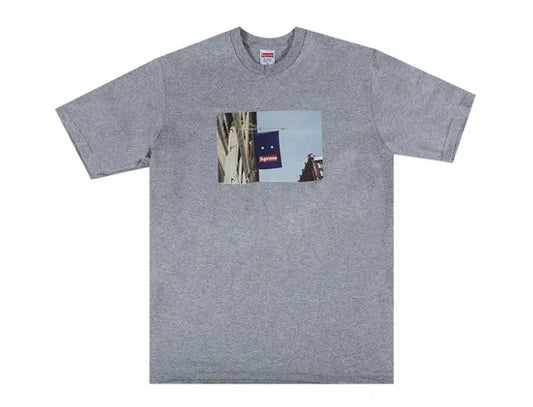 Supreme Banner Tee Grey