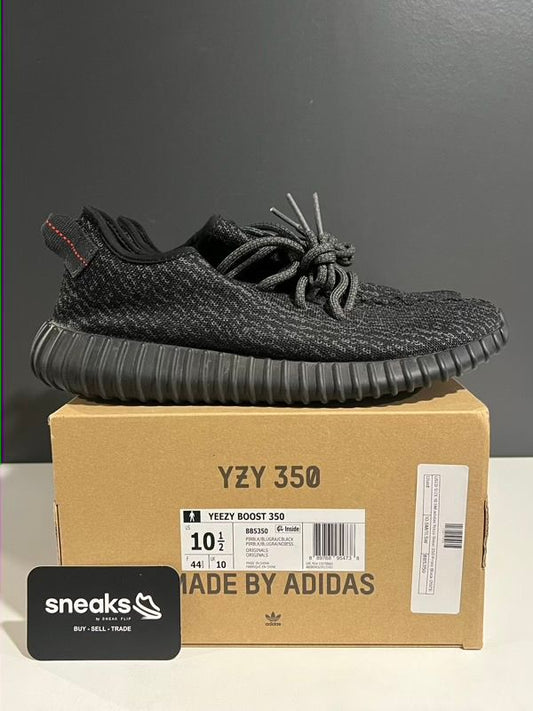 USED SIZE 10.5M adidas Yeezy Boost 350 Pirate Black (2023) - Used