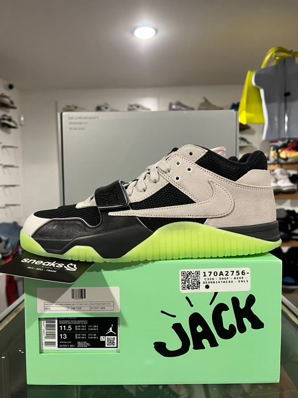 NEW SIZE 11.5M Jordan Jumpman Jack TR Travis Scott x Chase B Black Night Silver