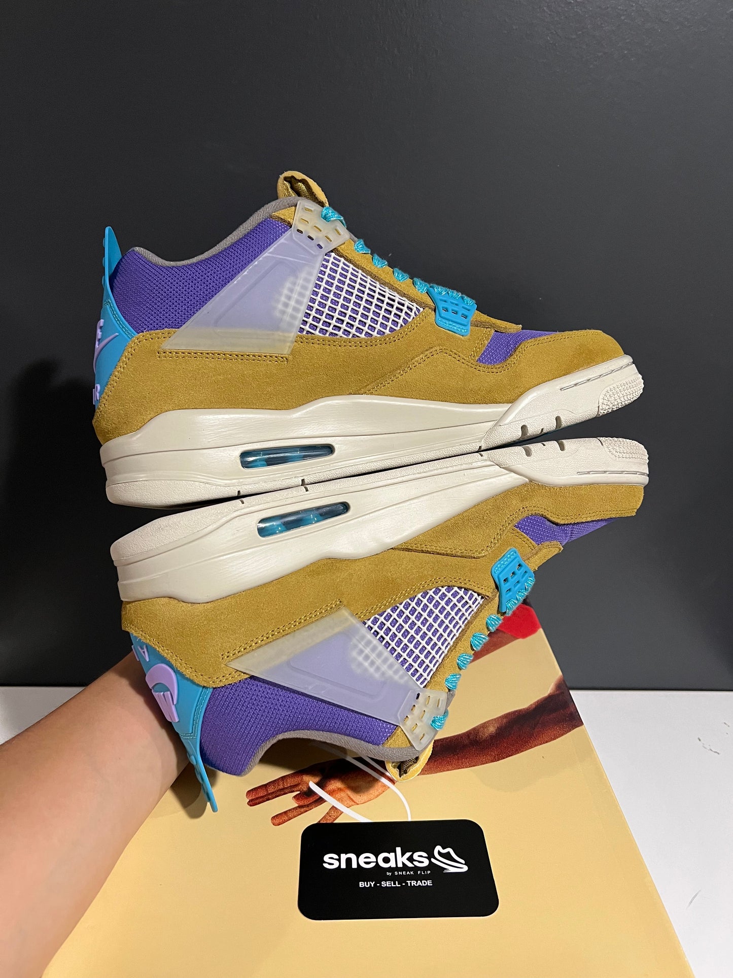 Jordan 4 Retro SP 30th Anniversary Union Desert Moss - Used