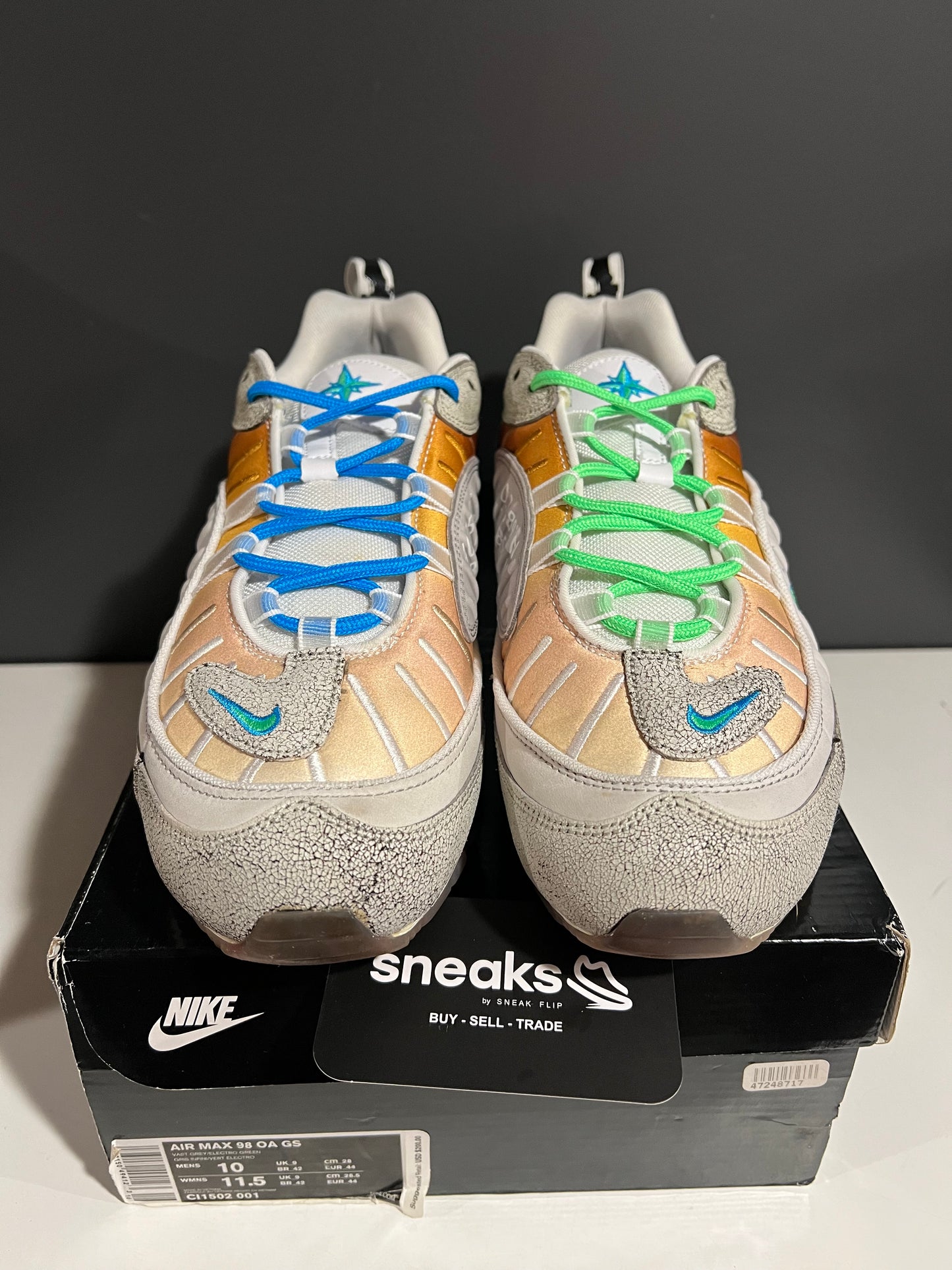 USED Air Max 98 On Air NYC La Mezcla CI1502-001 SIZE 10M OG ALL JY25-66