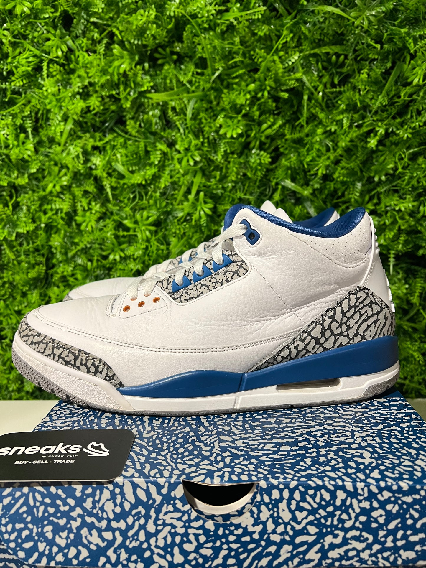 USED Air Jordan 3 Retro Washington Wizards CT8532-148 SIZE 11.5M OG ALL