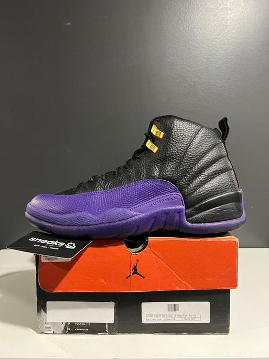 USED SIZE 11.5M Jordan 12 Retro Field Purple - USED NO BOX