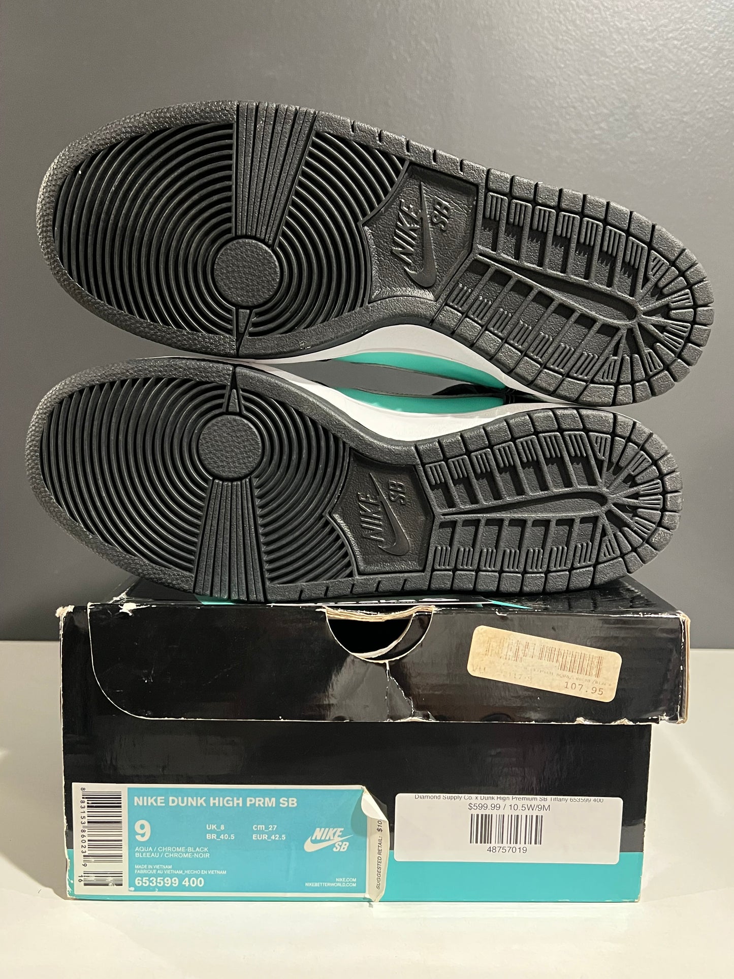 Diamond Supply Co. x Dunk High Premium SB Tiffany 653599-400