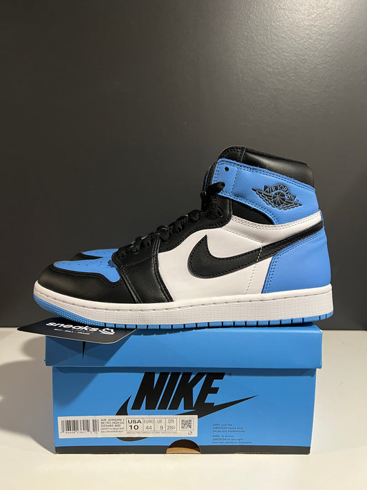USED Air Jordan 1 Retro High OG UNC Toe DZ5485-400 SIZE 10M OG ALL AG25-21