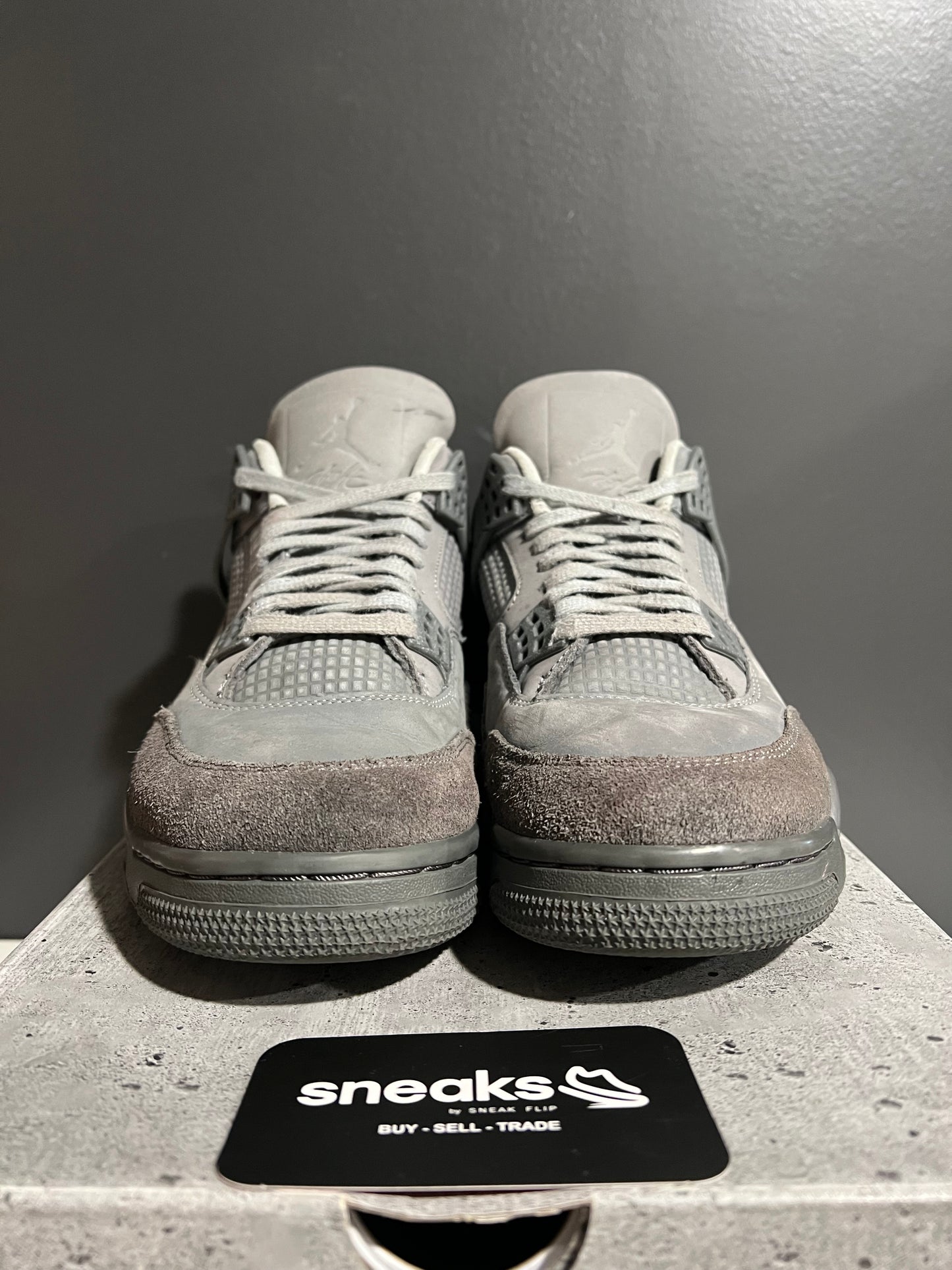 USED Air Jordan 4 Retro SE Wet Cement FQ7928-001 SIZE 9M OG ALL AG25-205