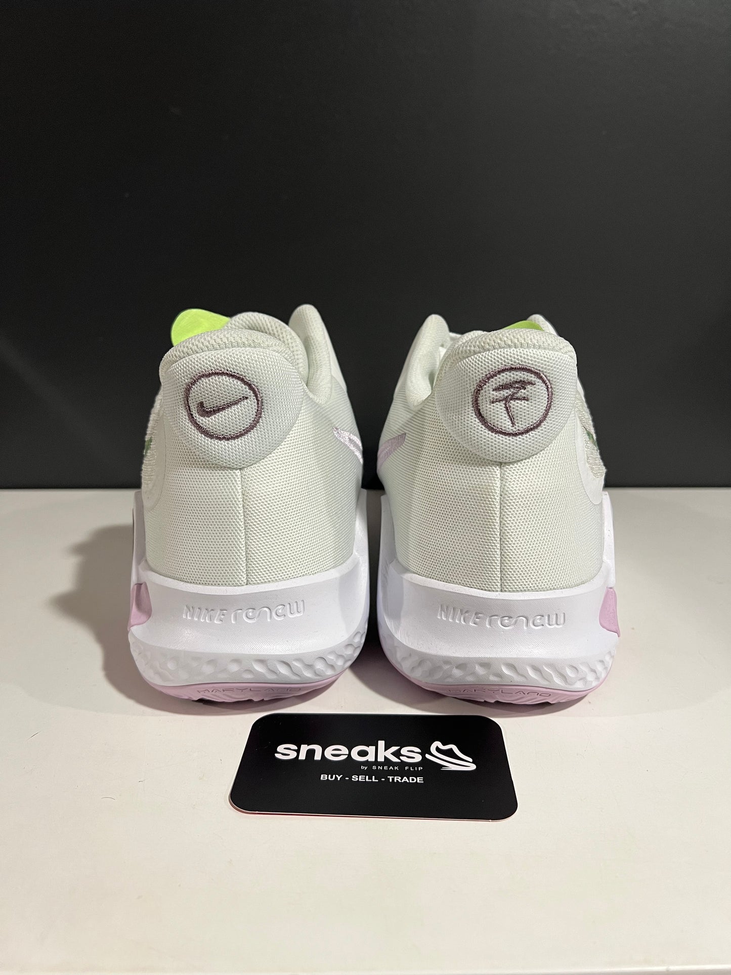 USED KD Trey 5 IX White Lime Light Purple DJ6921-100 SIZE 11M NO BOX AG25-77