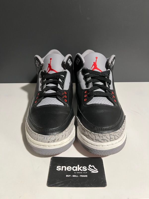 USED SIZE 9.5M Jordan 3 Retro OG Black Cement (2024) - USED NO BOX