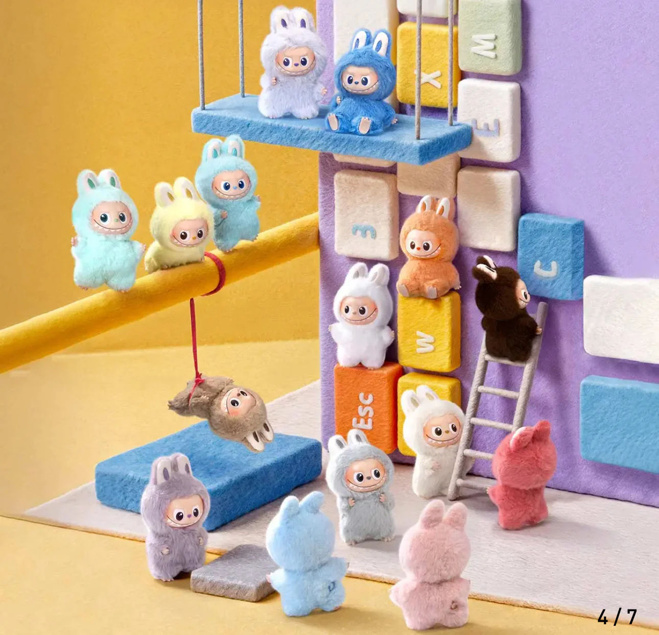 Pop Mart Labubu The Monsters Pin for Love Series Vinyl Plush Pendant (A-M) Sealed Case (14 Blind Box)