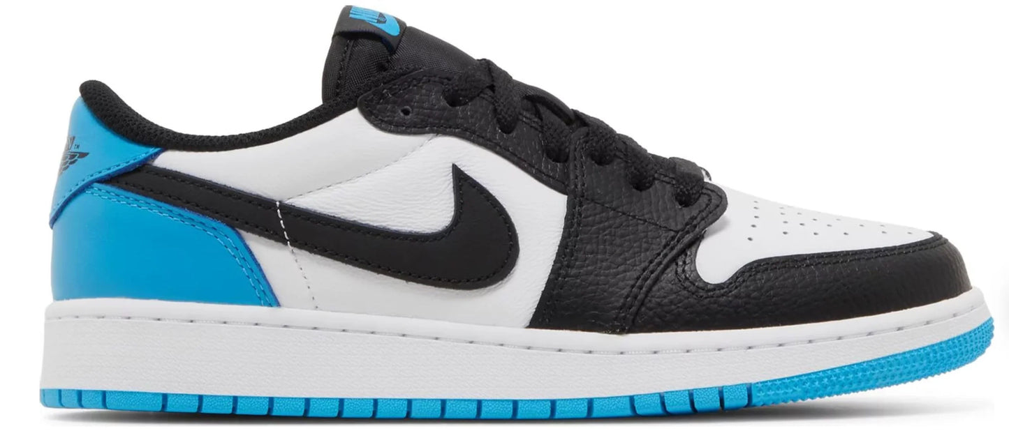 Jordan 1 Retro Low OG Black Dark Powder Blue (GS)