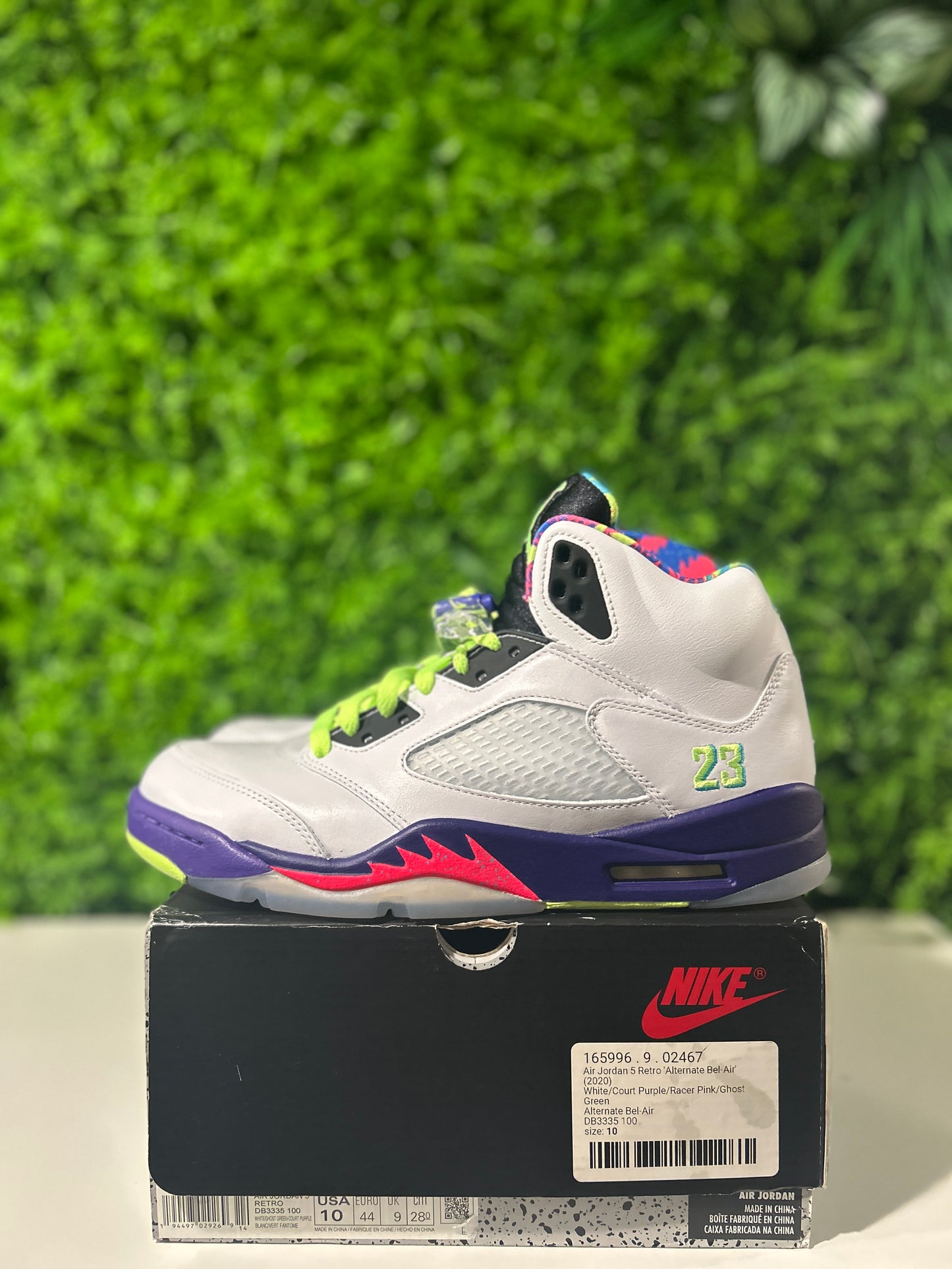 Air Jordan 5 Retro Alternate Bel-Air DB3335-100 WORN ONCE SIZE 10M