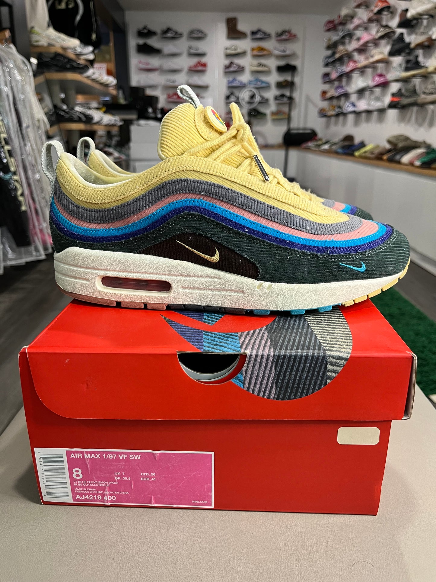 Sean Wotherspoon x Air Max 1/97 AJ4219-400 USED SIZE 8M