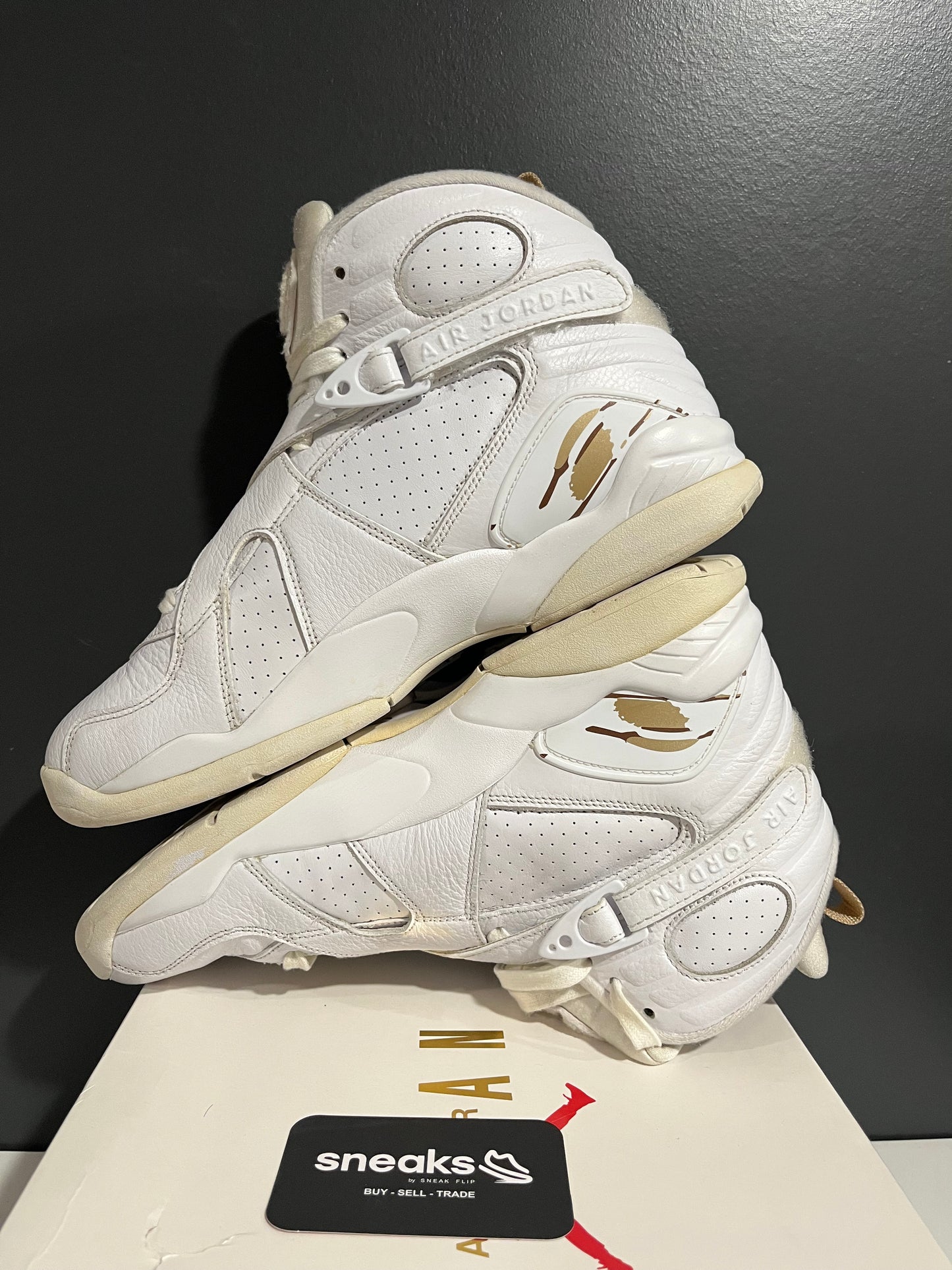 USED OVO x Air Jordan 8 Retro White AA1239-135 SIZE 10.5M OG ALL SP25-137
