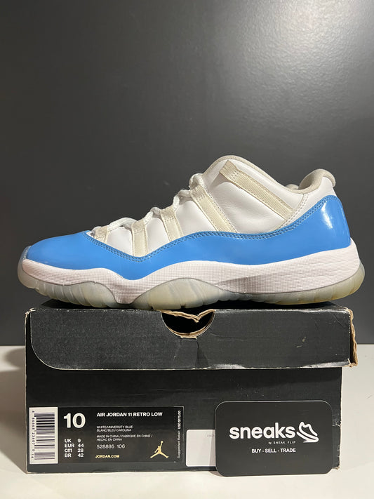USED Air Jordan 11 Retro Low UNC 2017 528895-106 SIZE 10M OG ALL AG25-167