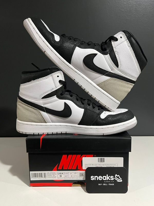 USED SIZE 9M Jordan 1 Retro High OG Bleached Coral - Used