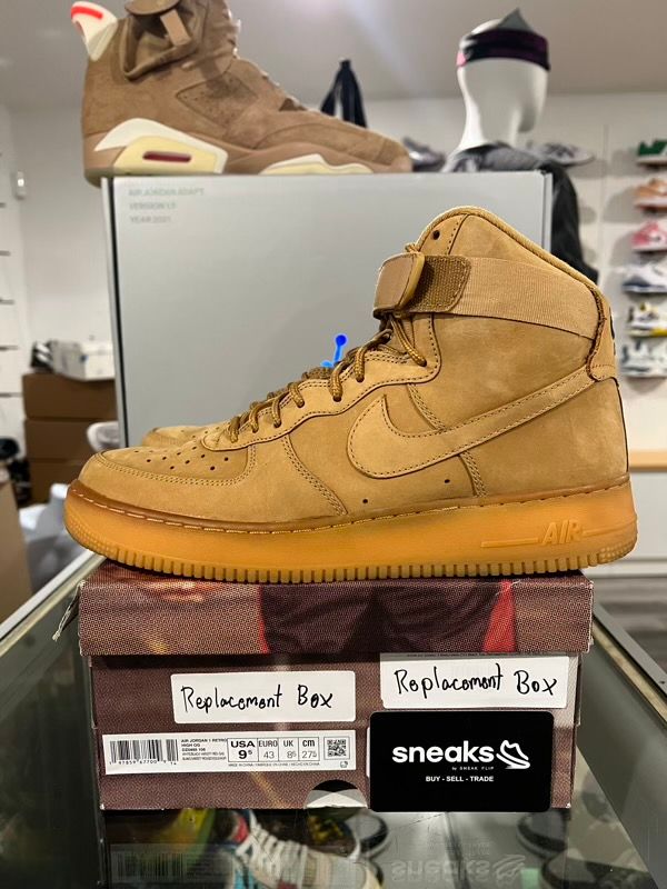 USED SIZE 10M Nike Air Force 1 High Wheat (2015) - USED NO BOX