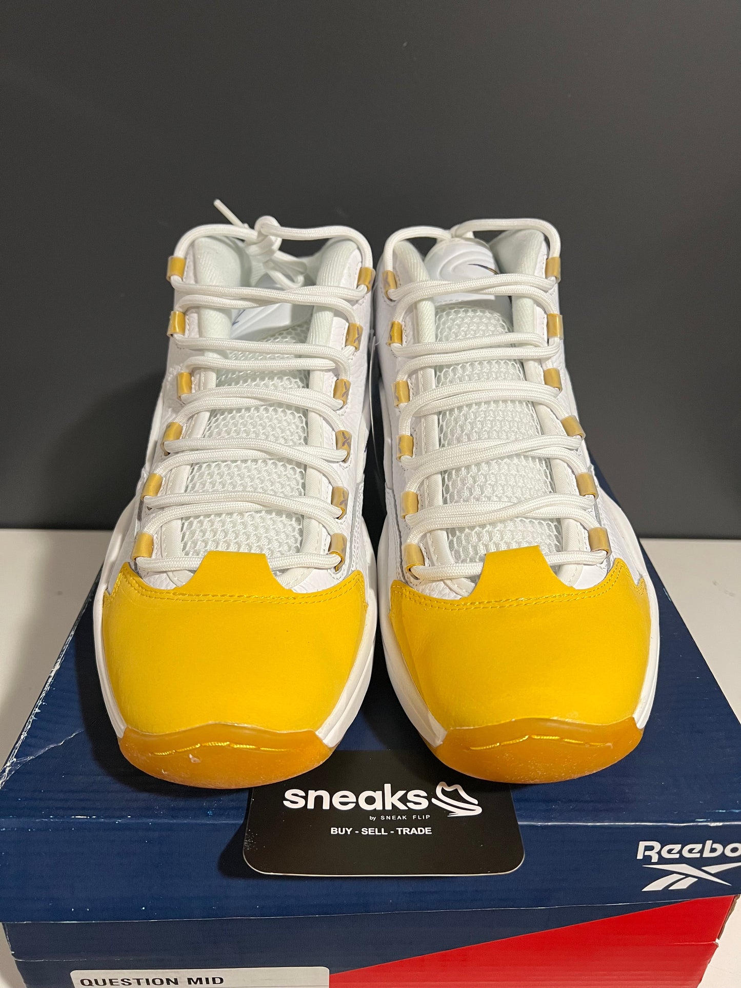 Reebok Question Mid Yellow Toe