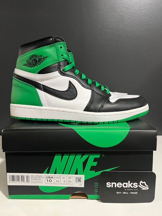 SIZE 10M Jordan 1 Retro High OG Lucky Green - Used