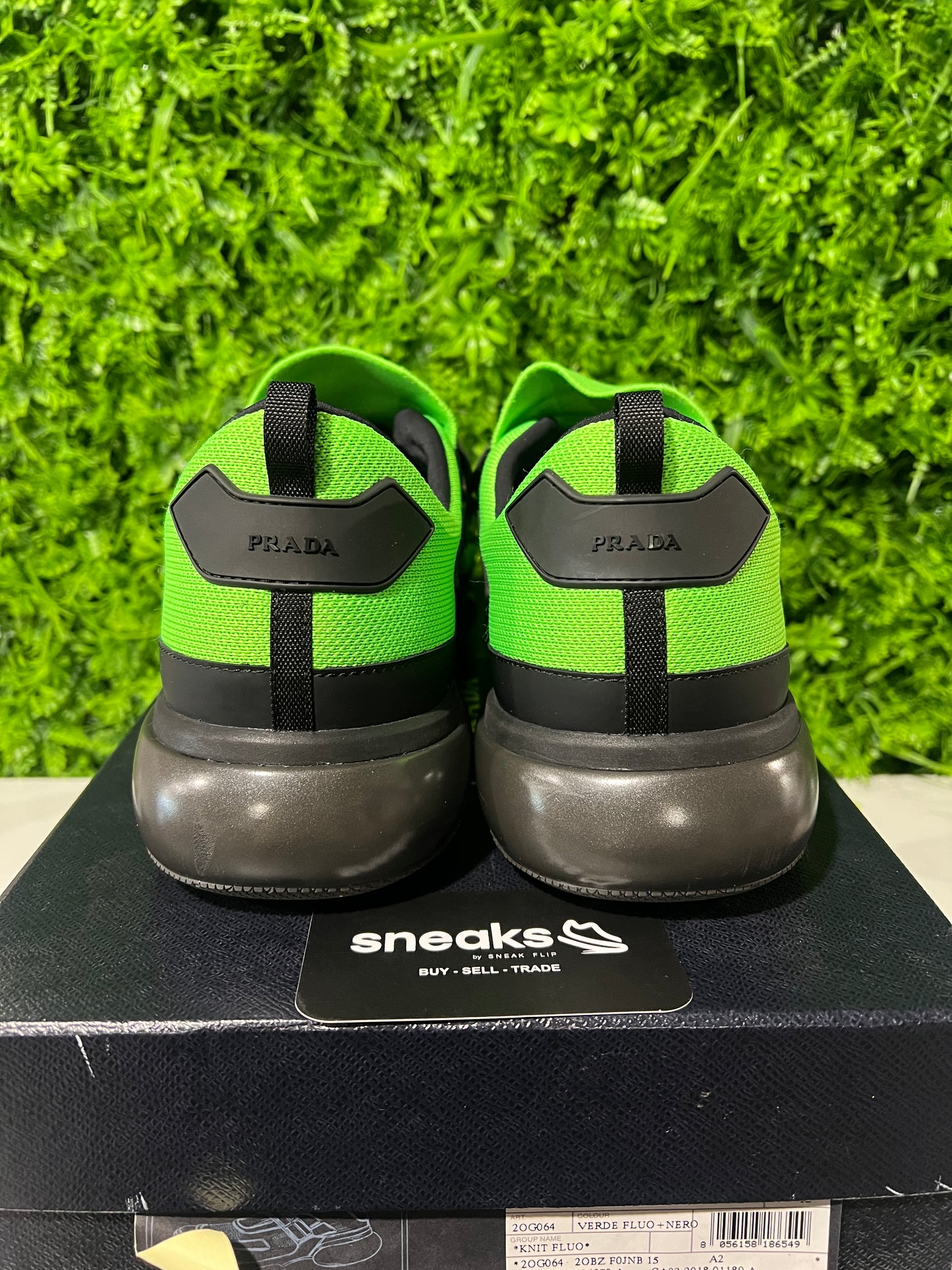 USED Prada Cloudbust Acid Green 2OG064-2OBZ-F0JNB SIZE 12M OG ALL