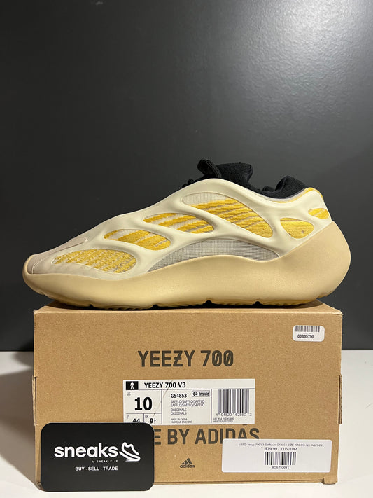 USED Yeezy 700 V3 Safflower G54853 SIZE 10M OG ALL AG25-263