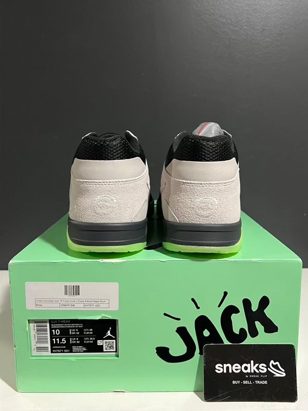 NEW SIZE 10M Jordan Jumpman Jack TR Travis Scott x Chase B Black Night Silver