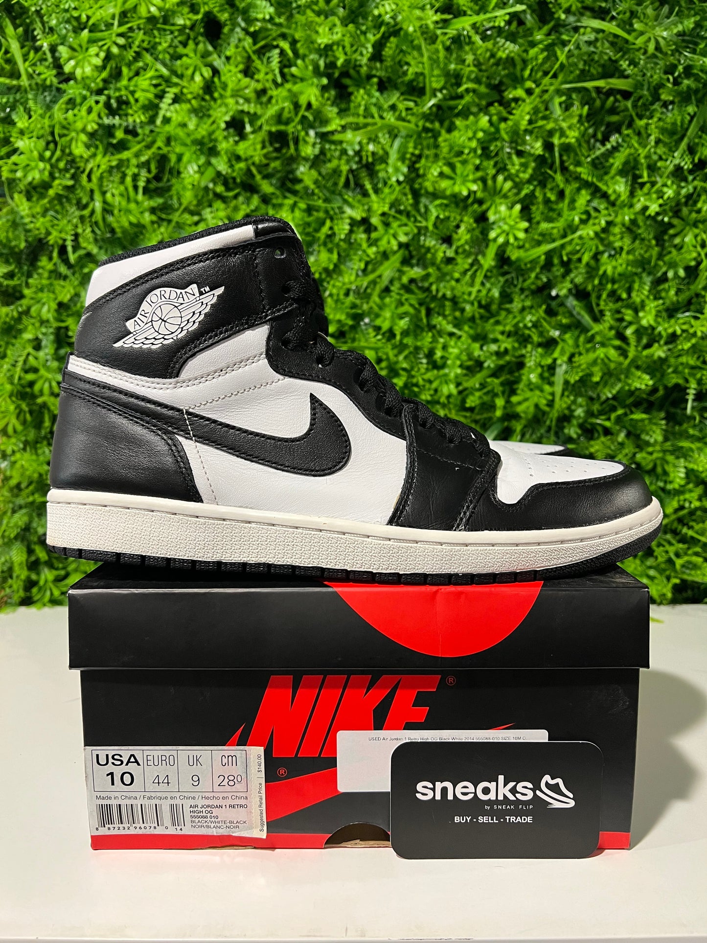 Jordan 1 Retro High OG Black White - Used