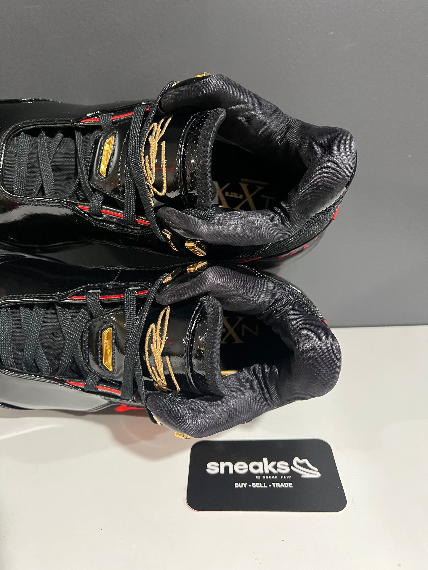 NEW Nike Zoom LeBron NXXT Gen AMPD Black Metallic Gold Red FJ1566-001 SIZE 9M OG ALL JY25-294