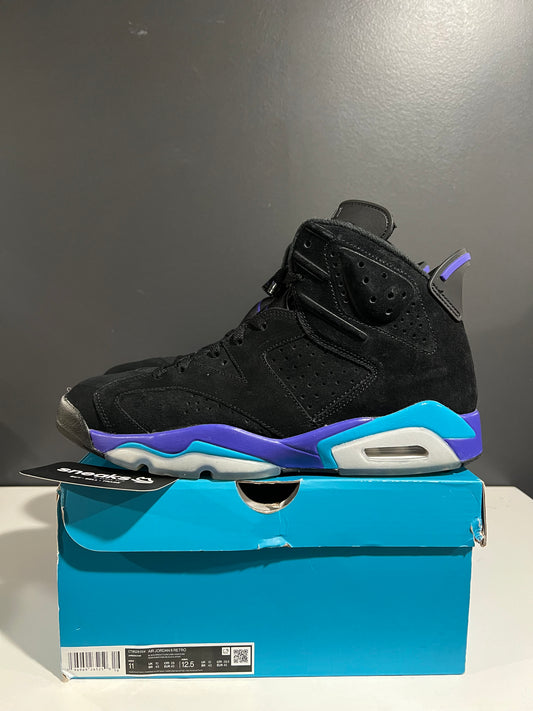 USED Air Jordan 6 Retro Aqua CT8529-004 SIZE 11M OG ALL JN25-316