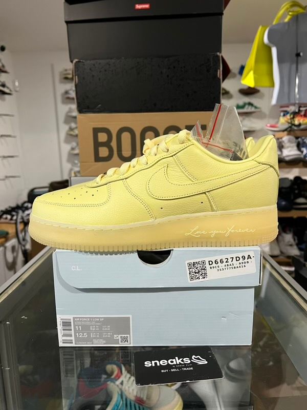 NEW SIZE 11M Nike Air Force 1 Low Drake NOCTA Certified Lover Boy Citron Tint