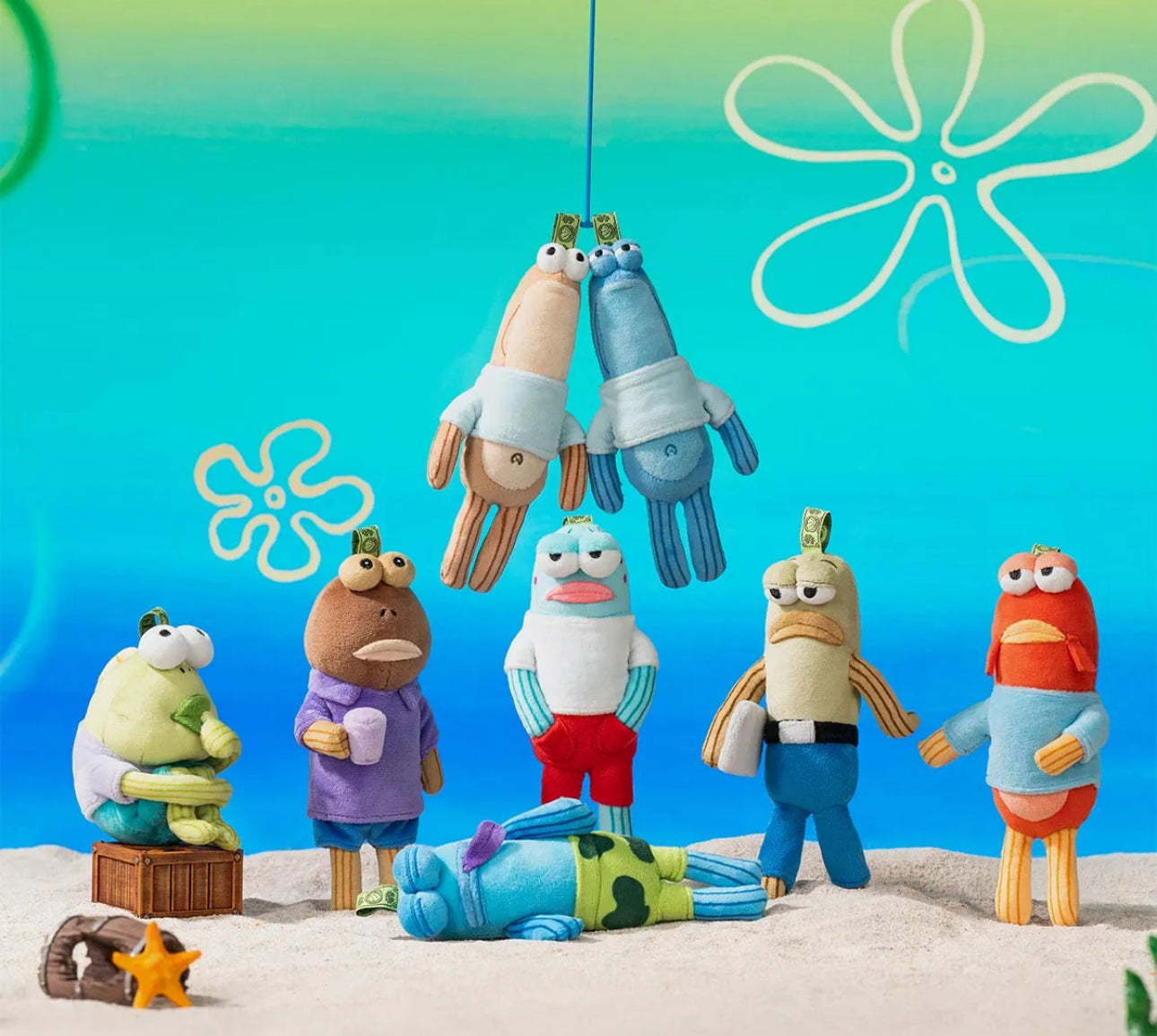 Pop Mart x Bikini Bottom Buddies Plush Sealed Case (1 or 6 Blind Box)